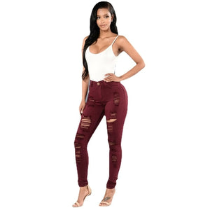 Nia Women's High Rise Slit Jeans