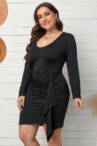Yona Black Bodycon Plus Size Dress