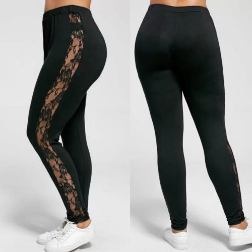 Burundi Mesh Lace  Leggings (L-3XL)