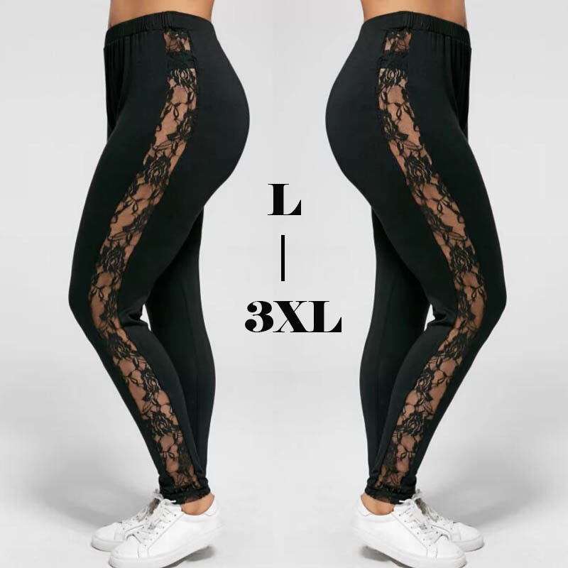 Burundi Mesh Lace  Leggings (L-3XL)