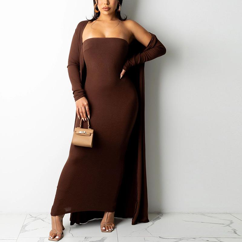 Kaya Strapless Bodycon Maxi Dress & Cover Up