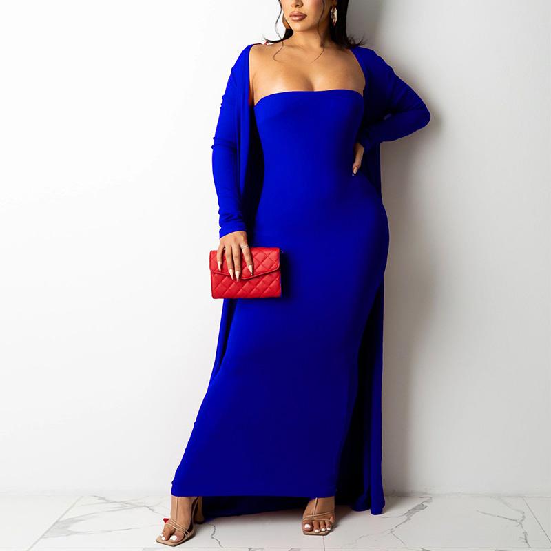 Kaya Strapless Bodycon Maxi Dress & Cover Up