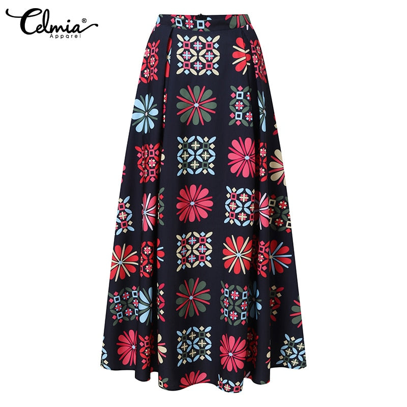Malawi Bohemian Maxi Skirt w/ Pockets (S-5XL)