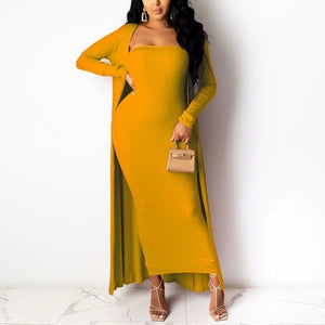 Kaya Strapless Bodycon Maxi Dress & Cover Up