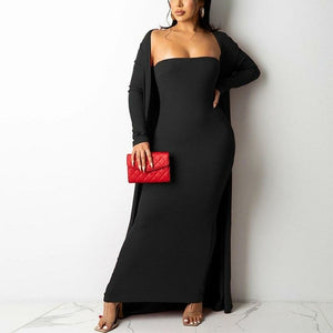 Kaya Strapless Bodycon Maxi Dress & Cover Up