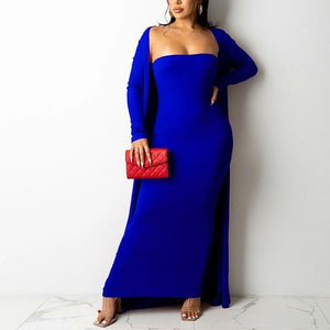 Kaya Strapless Bodycon Maxi Dress & Cover Up