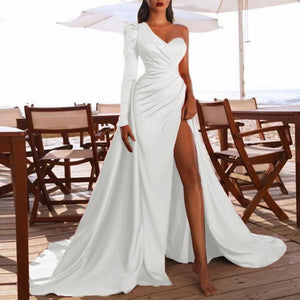 Alaba Elegant High Slit Gown