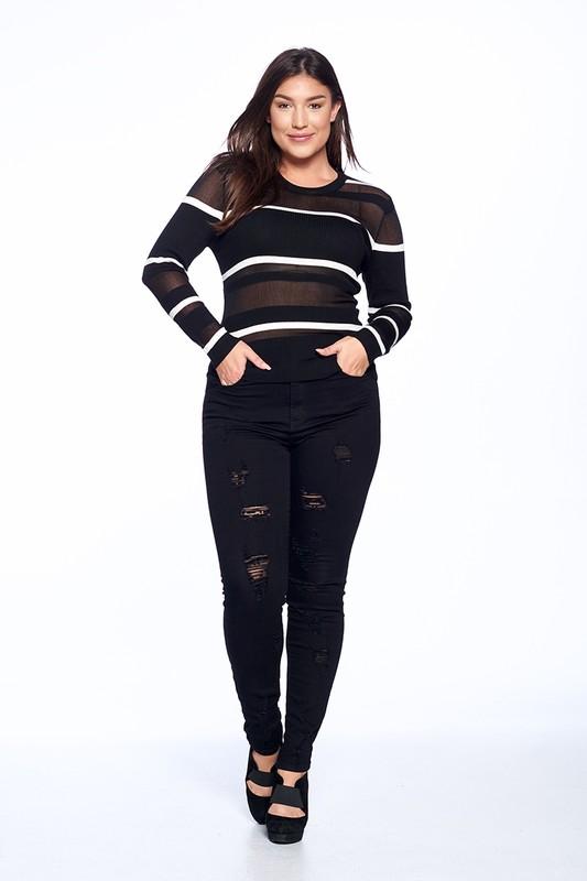 Jasmine Lightweight Plus Size Pullover Sweater